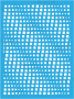 Трафарет многоразовый 15x20см Волны иллюзия #154