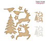 Set of mdf elements for decorating #173