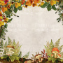 Double-sided scrapbooking paper set  Botany autumn 8"x8", 10 sheets - 5
