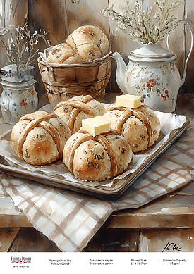 декупажная карта «пасхальный уют-08» #000969, 21см x 29,7см фабрика декору