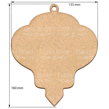 Blank for decoration New year tree toy 28, #459 - 2