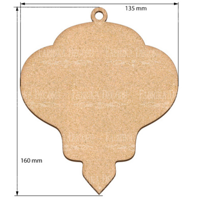 Blank for decoration New year tree toy 28, #459 - 2