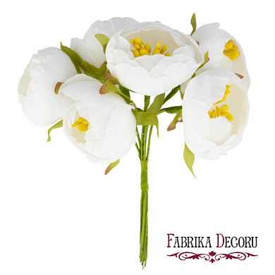 цветы жасмина maxi белые 6 шт