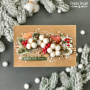 Bastelset für 5 Grußkarten "Sweet Christmas" 10cm x 15cm mit Anleitungen von Svetlana Kovtun, kraft