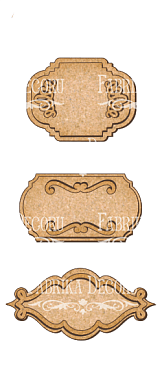 set of mdf ornaments for decoration #111