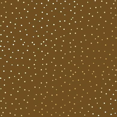лист односторонней бумаги с фольгированием, дизайн golden drops, color milk chocolate, 30,5см х 30,5 см
