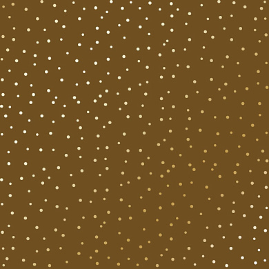 лист односторонней бумаги с фольгированием, дизайн golden drops, color milk chocolate, 30,5см х 30,5 см