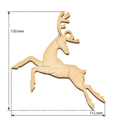 Figurine for painting and decorating #414 "Deer" - 2