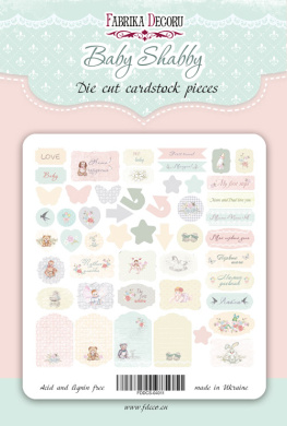 набор высечек, коллекция baby shabby, 50 шт - 2 набор высечек, коллекция baby shabby, 50 шт - 2