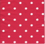 Decoupage napkin "White pea on red"