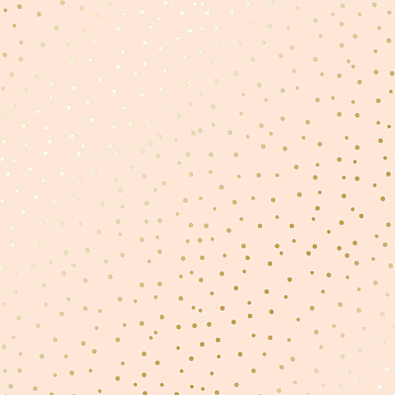 Sheet of single-sided paper with gold foil embossing, pattern Golden Drops Beige, 12"x12"