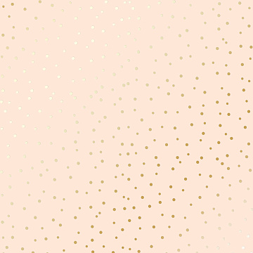 Sheet of single-sided paper with gold foil embossing, pattern Golden Drops Beige, 12"x12"