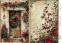 Decoupage card #0565, 21x29,7 cm