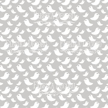 Sheet of double-sided paper for scrapbooking My tiny sparrow boy #36-01 12"x12"