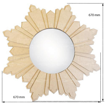 заготовка для декорирования "зеркало 3" #307 фабрика декору - 2