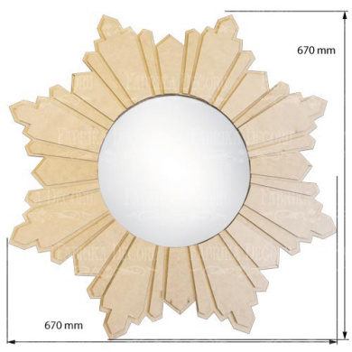 заготовка для декорирования "зеркало 3" #307 фабрика декору - 2