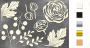 Chipboard embellishments set, "Flower mood 2" #138