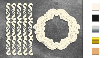 Chipboard embellishments set, FDCH-298