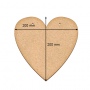 Art board Heart, 20cm х 20cm - 0