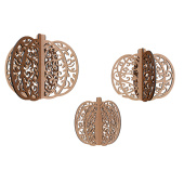 тыквы с завитками 3d, заготовки для декорирования 3 шт, 30 см, 25 см, 20 см #415 фабрика декору тыквы с завитками 3d, заготовки для декорирования 3 шт, 30 см, 25 см, 20 см #415 фабрика декору