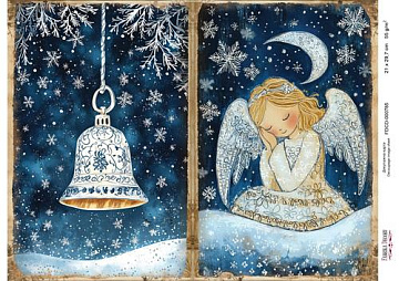 Decoupage card «Christmas Tale» #000785, 21cm x 29,7cm