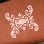 Stencil for crafts 14x14cm "Curls frame" #020 - 1