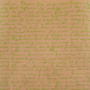 лист крафт бумаги с рисунком "письмо" салатовый 30х30 см