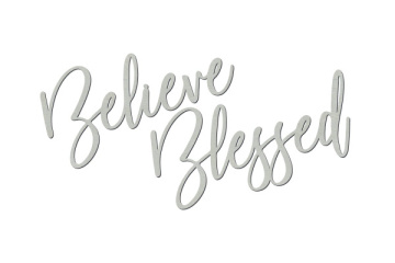 Chipboard "Believe Blessed" #462 - 2