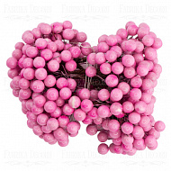 Set lacquer guelder rose berries Bright pink 20pcs