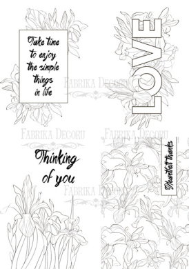 набор открыток для раскрашивания аква чернилами majestic iris en 8 шт 10х15 см - 2