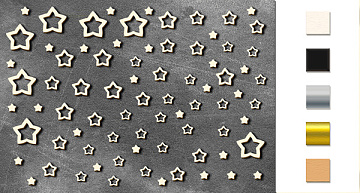 Chipboards set  "Little stars" #079