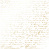 лист односторонней бумаги с фольгированием, дизайн golden text white, 30,5см х 30,5см