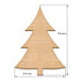  Art board Pine tree 25,5х35 cm - 0