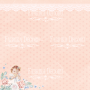 Blatt doppelseitiges Papier für Scrapbooking Shabby Baby Girl Redesign #34-01 12"x12"