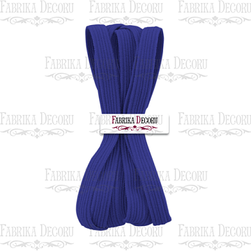 Elastic flat cord, color  dark blue