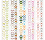 Set of stripes with pictures for decoration "Butterflies"