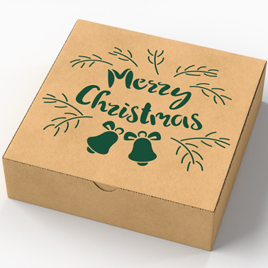 трафарет многоразовый xl (21х30см), merry christmas с колокольчиками, #236 фабрика декору - 2 трафарет многоразовый xl (21х30см), merry christmas с колокольчиками, #236 фабрика декору - 2