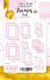 Набор картонных фото рамок с фольгированием #1 Pink 39шт
