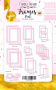 Fotorahmen-Set aus Karton mit Goldfolie #1, Pink, 39-tlg