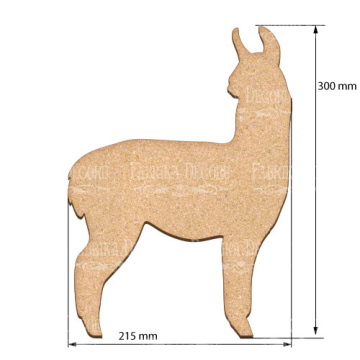 Art board Llama 21,5х30 cm - 2  Art board Llama 21,5х30 cm - 2