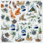 Double-sided scrapbooking paper set Country winter 12"x12", 10 sheets - 11