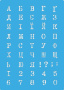 Трафарет многоразовый 15x20см Украинский алфавит 3 #454