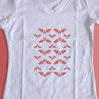 трафарет многоразовый 15x20см остролист фон #197 фабрика декору - 2 трафарет многоразовый 15x20см остролист фон #197 фабрика декору - 2