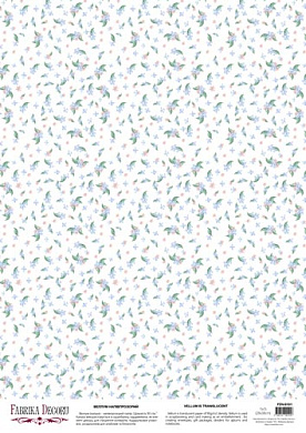 deco vellum colored sheet scent of spring, a3 (11,7" х 16,5")