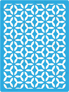 Stencil for crafts 15x20cm "Crystal cell" #140