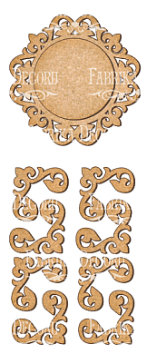 set of mdf ornaments for decoration #89