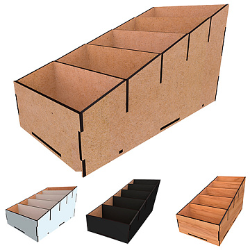 Schreibtisch-Organizer für Papiere, Karten, Schreibwaren, 120 x 250 x 140mm, #025