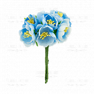 цветы жасмина голубые 6 шт