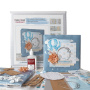 Zestaw DIY do tworzenia dziecięcego scrapbooking albumu "Dreamy Baby Boy", 20cm x 20cm, #09