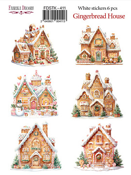 Set of stickers 5 pcs, Christmas, #411